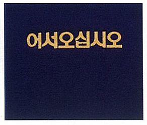 쿠션매트 (어서오십시오) - 청색