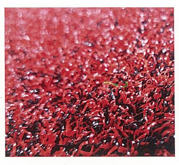 PVC잔디-적색+흑색